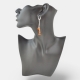 Dark butterscotch irregular shape earrings